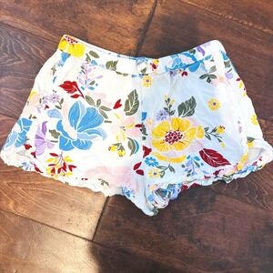 Carter's Girls XS 4/5 Shorts Viscose White‎ Floral